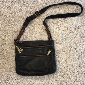 Fossil crossbody leather purse